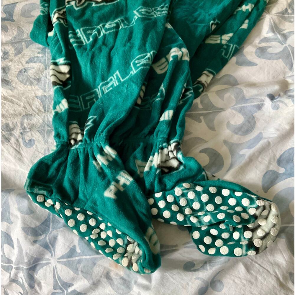 🆕EAGLES NFL |  RARE Footy Onesie Pajamas Fleece  | Mens X-Large